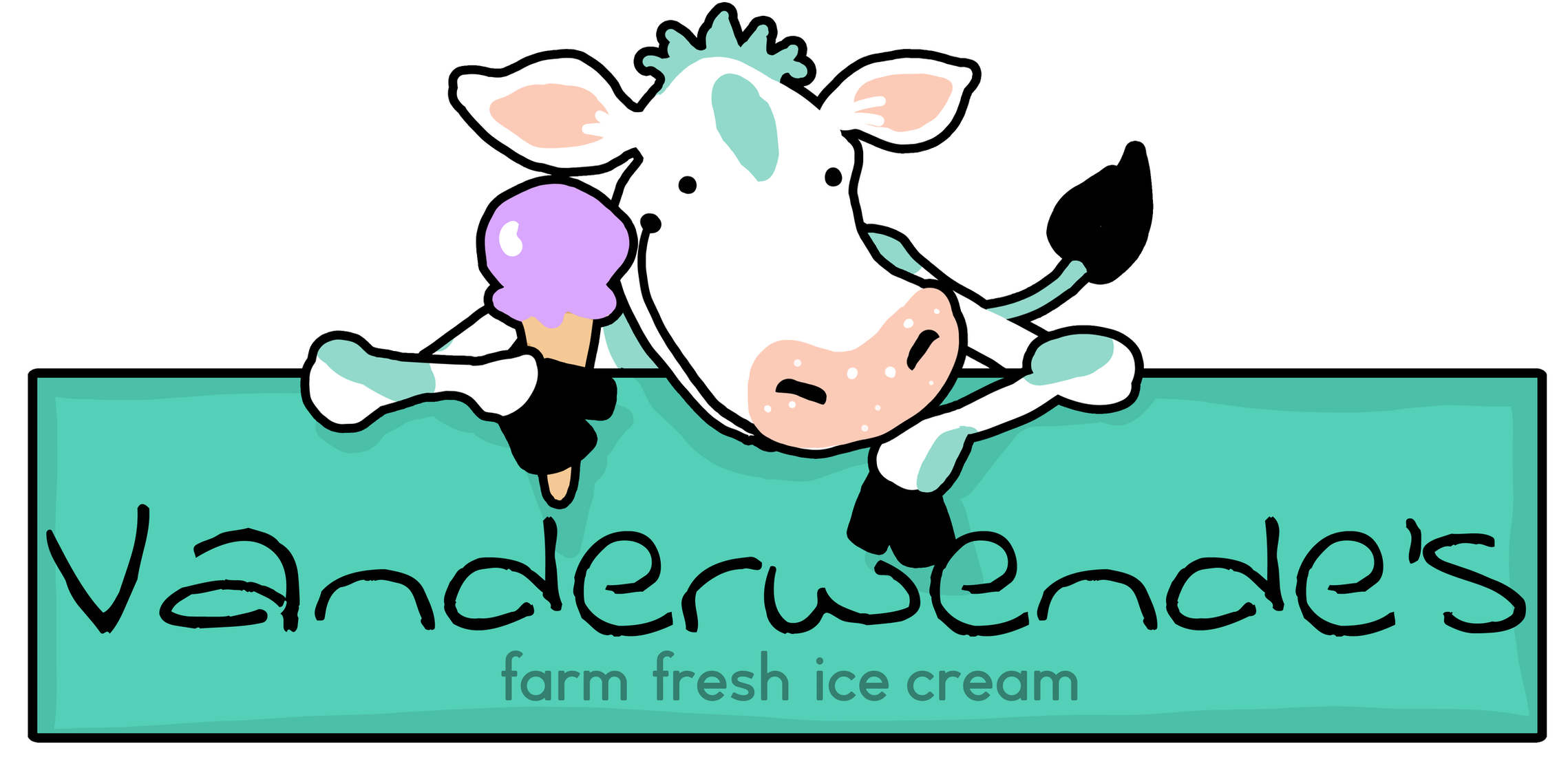Vanderwendes Ice Cream Shop Logo