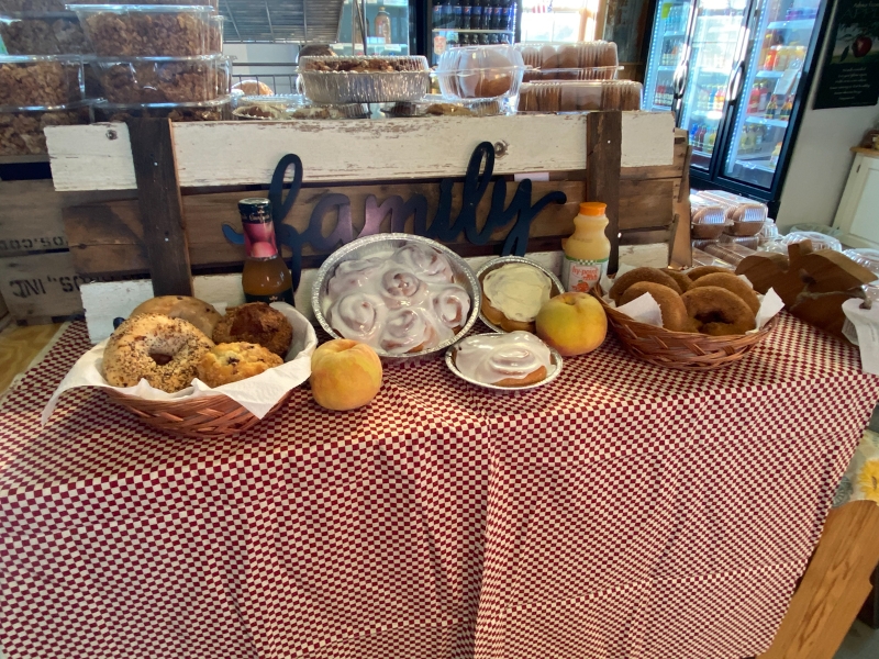 Fresh baked goodies daily